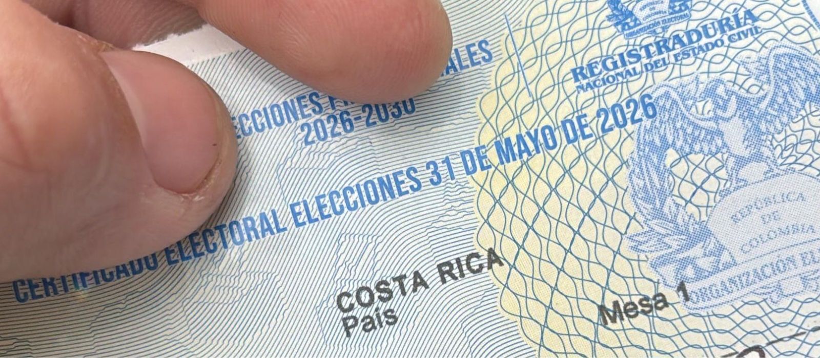 Asi votaron en Costa Rica para la primera vuelta presidencial de Colombia 2026